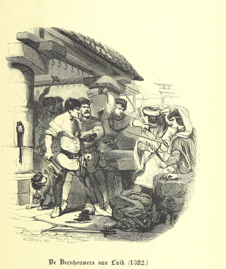 An illustration from Geschiedenis van België ... Versierd met 200 houtsneden, etc, 1845, leaf 241