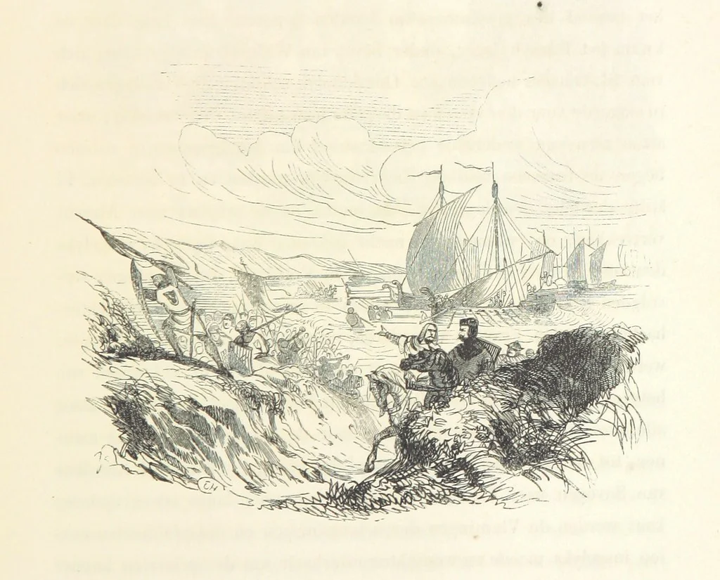 An illustration from Geschiedenis van België ... Versierd met 200 houtsneden, etc, 1845, leaf 243