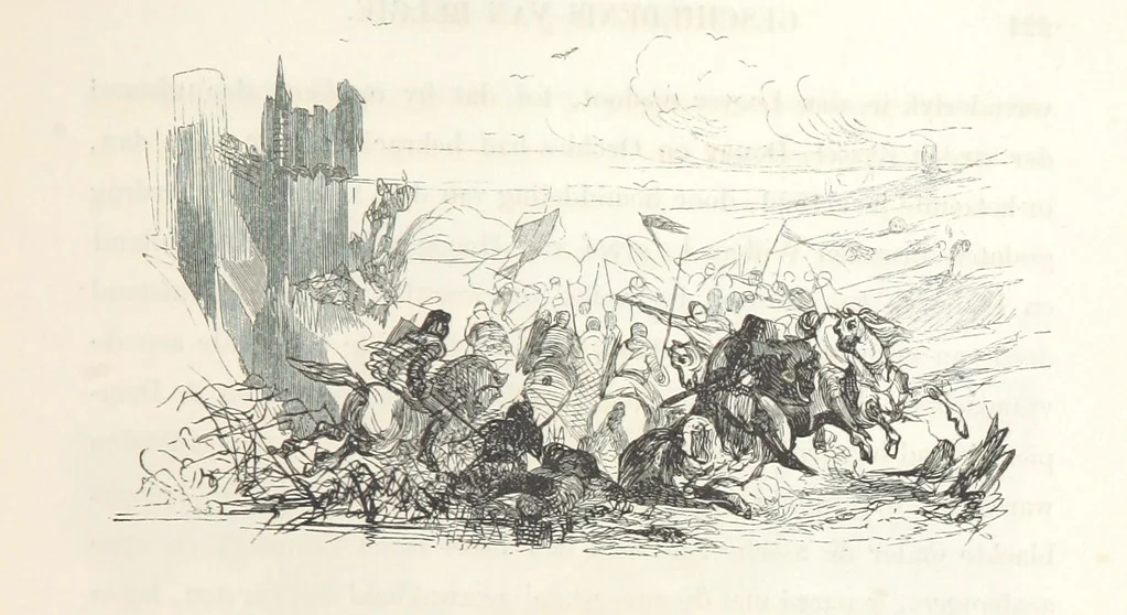 An illustration from Geschiedenis van België ... Versierd met 200 houtsneden, etc, 1845, leaf 255