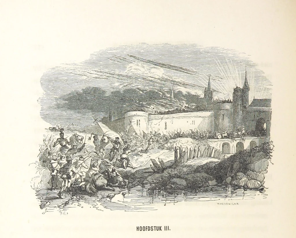 An illustration from Geschiedenis van België ... Versierd met 200 houtsneden, etc, 1845, leaf 284