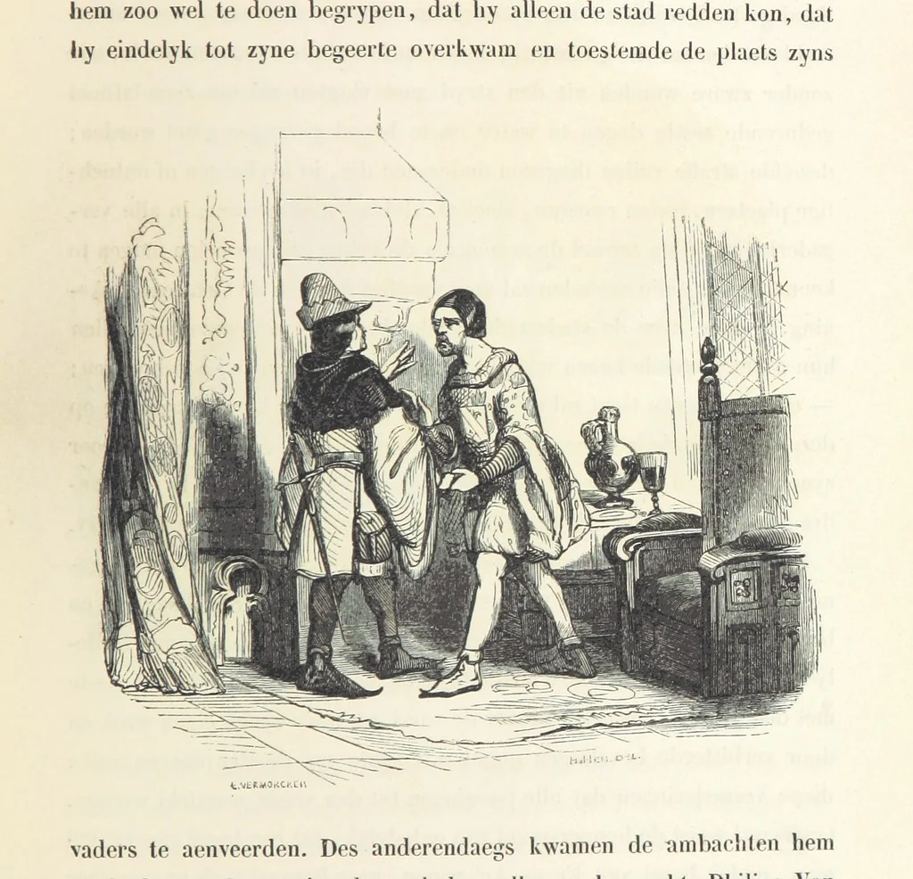 An illustration from Geschiedenis van België ... Versierd met 200 houtsneden, etc, 1845, leaf 303