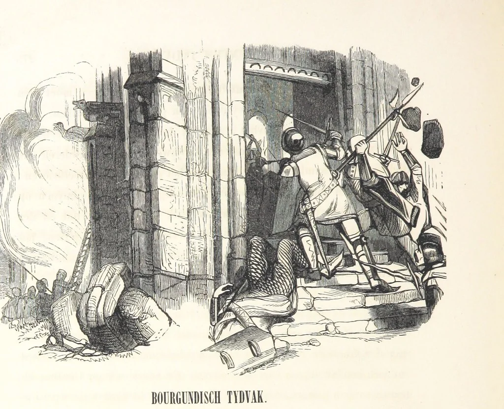 An illustration from Geschiedenis van België ... Versierd met 200 houtsneden, etc, 1845, leaf 316