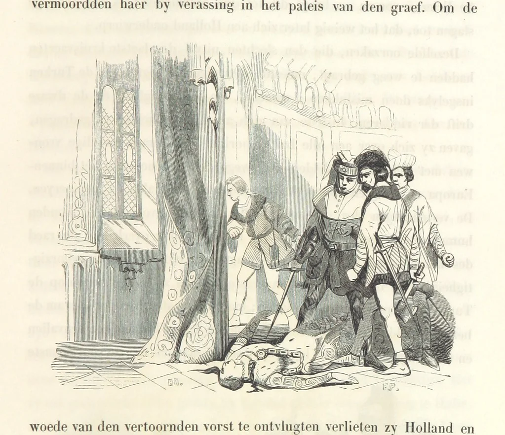 An illustration from Geschiedenis van België ... Versierd met 200 houtsneden, etc, 1845, leaf 323