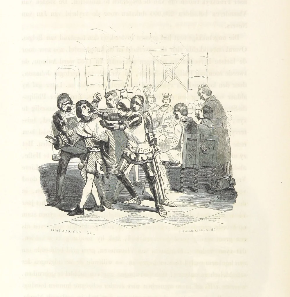 An illustration from Geschiedenis van België ... Versierd met 200 houtsneden, etc, 1845, leaf 326