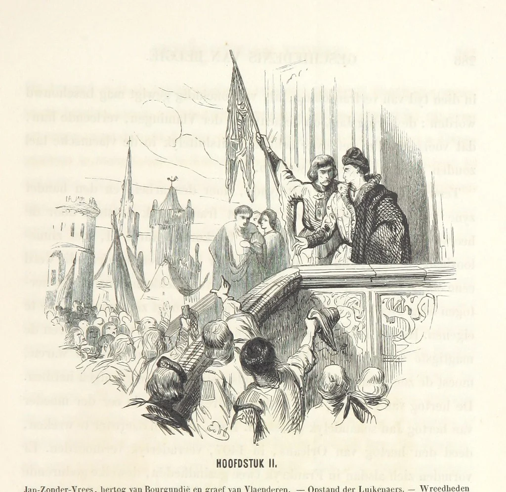 An illustration from Geschiedenis van België ... Versierd met 200 houtsneden, etc, 1845, leaf 327