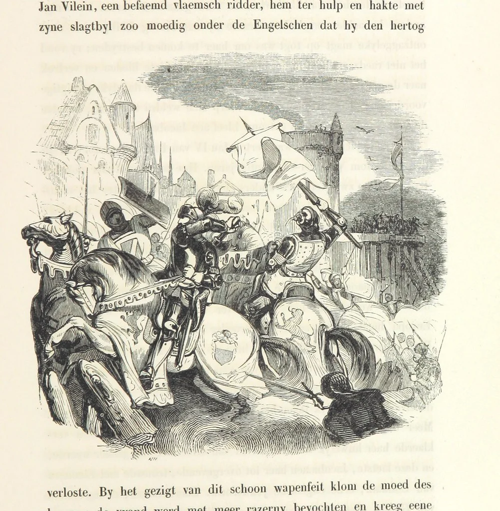 An illustration from Geschiedenis van België ... Versierd met 200 houtsneden, etc, 1845, leaf 343