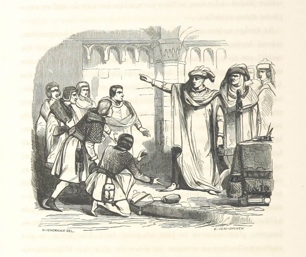 An illustration from Geschiedenis van België ... Versierd met 200 houtsneden, etc, 1845, leaf 354