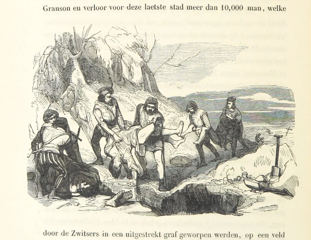 An illustration from Geschiedenis van België ... Versierd met 200 houtsneden, etc, 1845, leaf 380