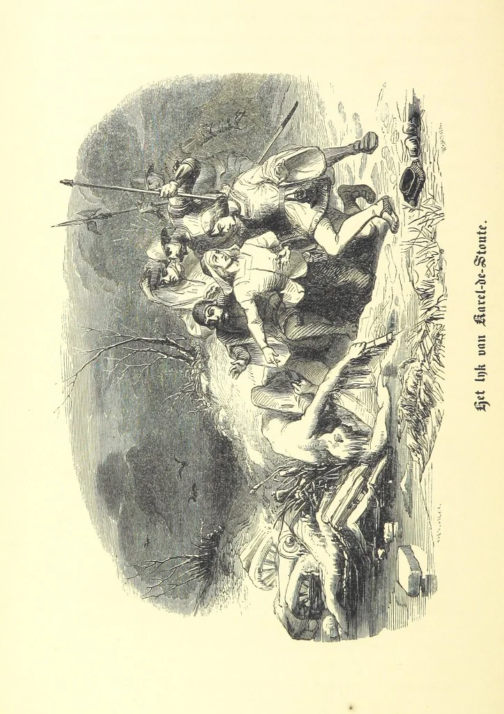 An illustration from Geschiedenis van België ... Versierd met 200 houtsneden, etc, 1845, leaf 382