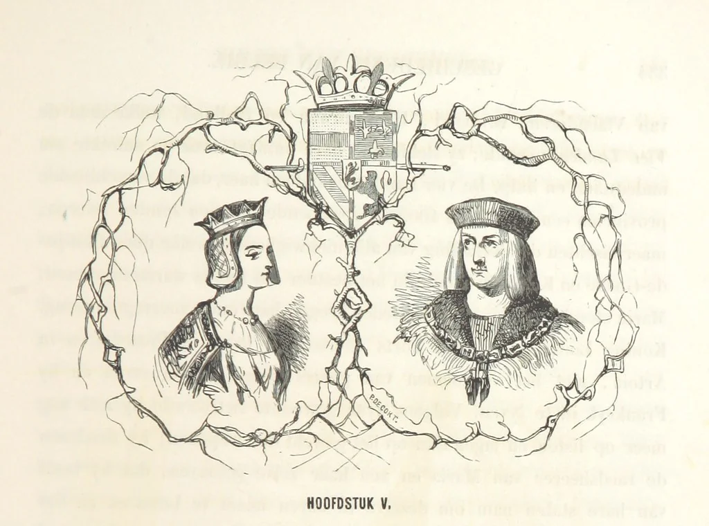 An illustration from Geschiedenis van België ... Versierd met 200 houtsneden, etc, 1845, leaf 385