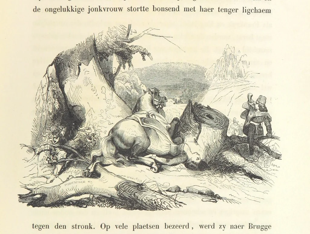 An illustration from Geschiedenis van België ... Versierd met 200 houtsneden, etc, 1845, leaf 397