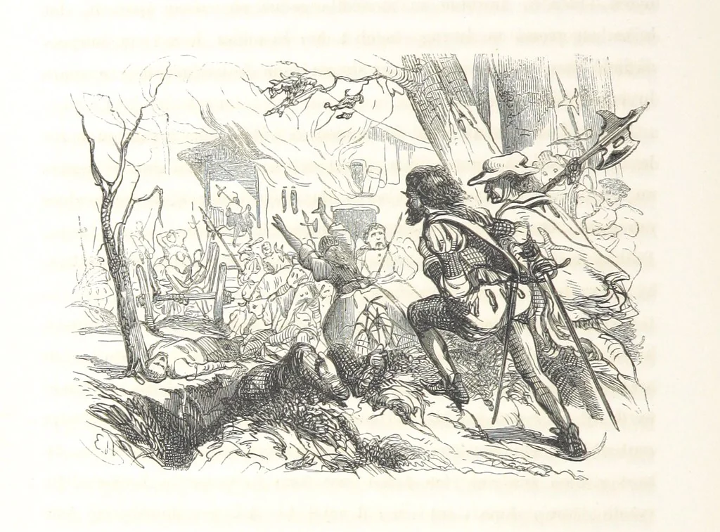 An illustration from Geschiedenis van België ... Versierd met 200 houtsneden, etc, 1845, leaf 408