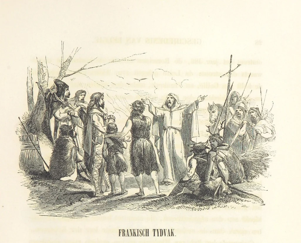 An illustration from Geschiedenis van België ... Versierd met 200 houtsneden, etc, 1845, leaf 41