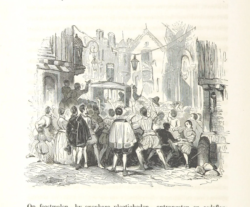 An illustration from Geschiedenis van België ... Versierd met 200 houtsneden, etc, 1845, leaf 446