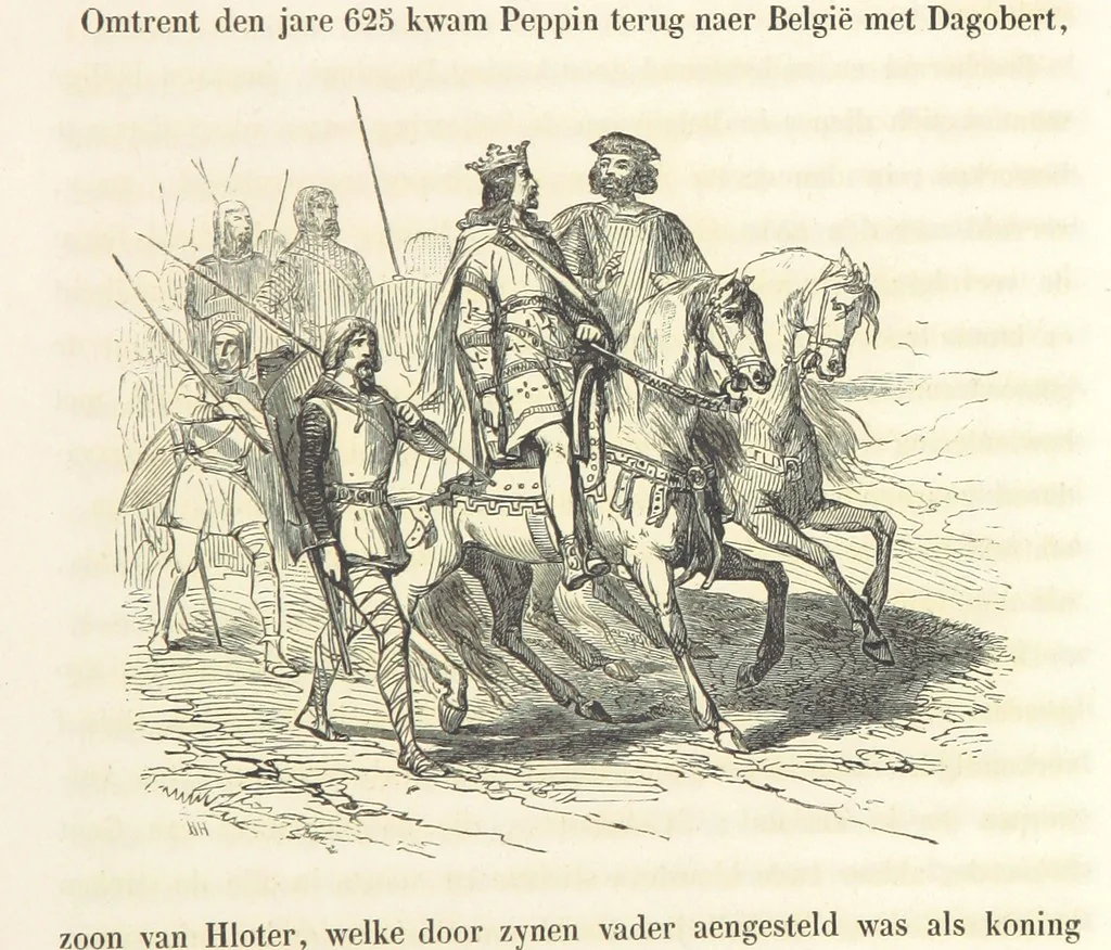 An illustration from Geschiedenis van België ... Versierd met 200 houtsneden, etc, 1845, leaf 47