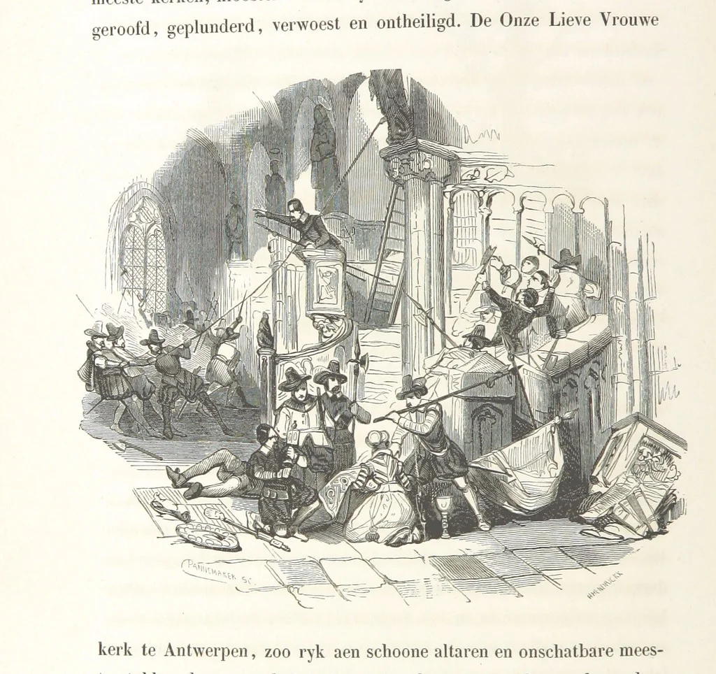 An illustration from Geschiedenis van België ... Versierd met 200 houtsneden, etc, 1845, leaf 474