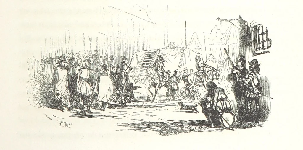 An illustration from Geschiedenis van België ... Versierd met 200 houtsneden, etc, 1845, leaf 479