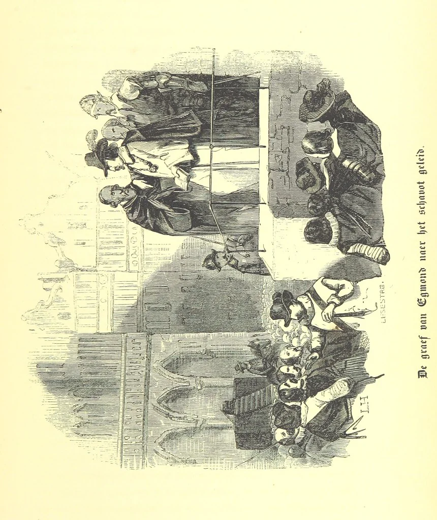 An illustration from Geschiedenis van België ... Versierd met 200 houtsneden, etc, 1845, leaf 489