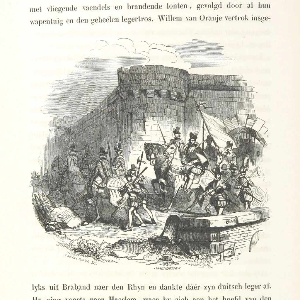 An illustration from Geschiedenis van België ... Versierd met 200 houtsneden, etc, 1845, leaf 498