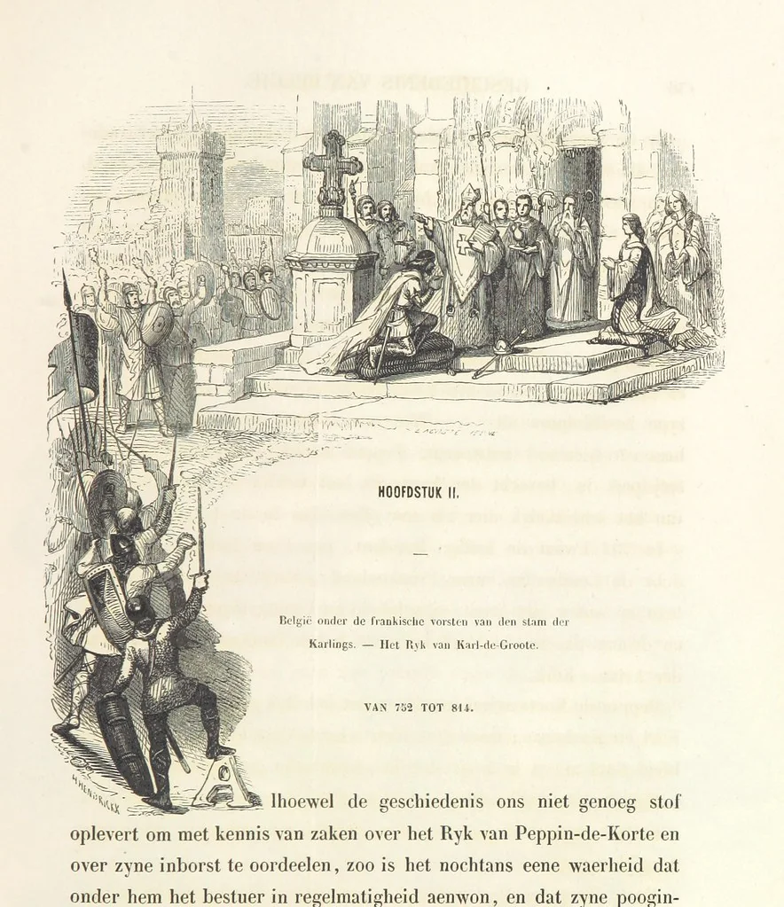 An illustration from Geschiedenis van België ... Versierd met 200 houtsneden, etc, 1845, leaf 53
