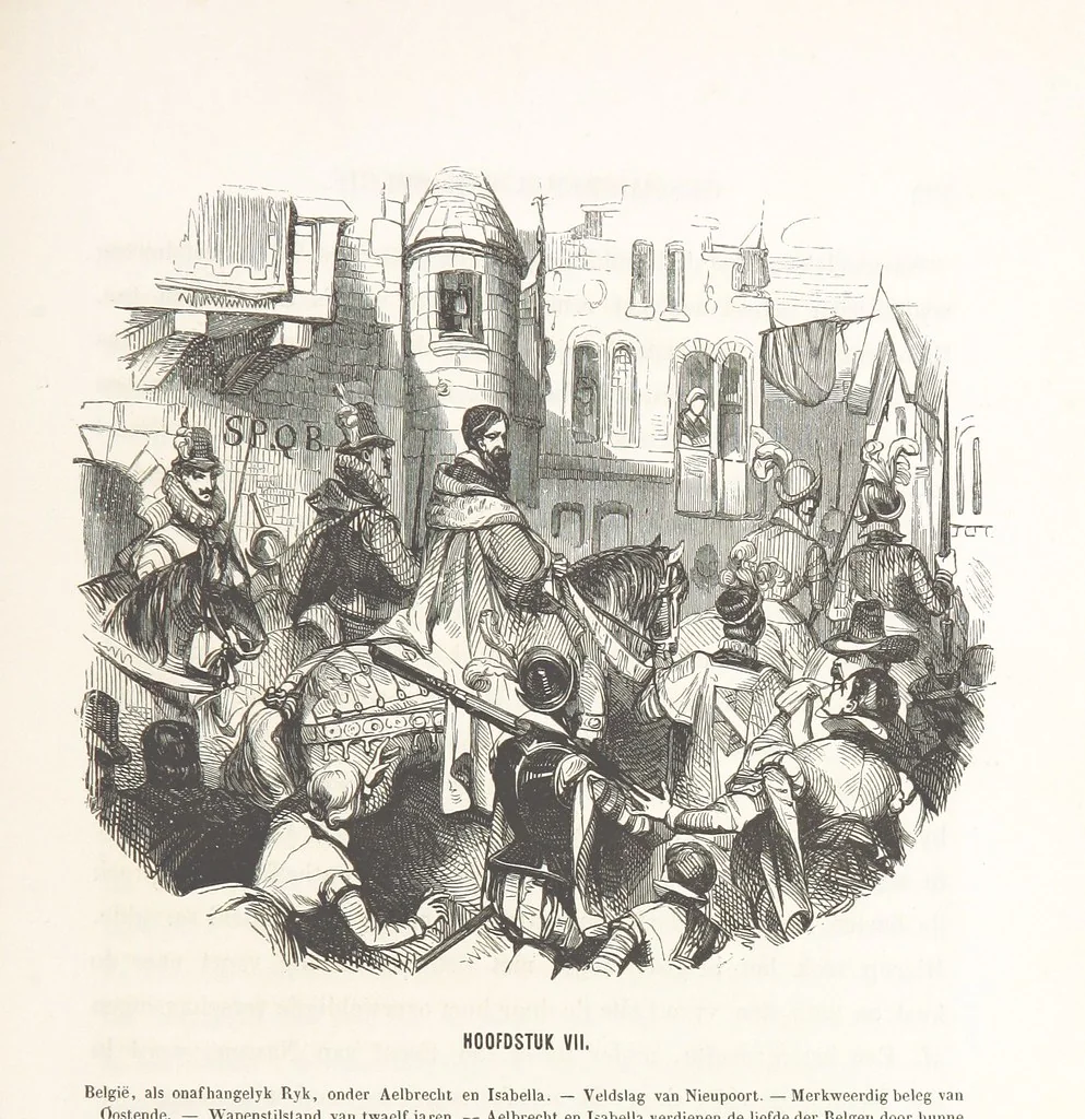 An illustration from Geschiedenis van België ... Versierd met 200 houtsneden, etc, 1845, leaf 537