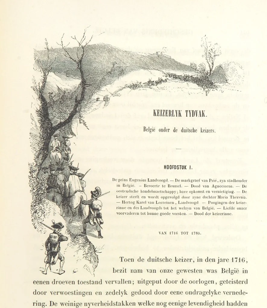 An illustration from Geschiedenis van België ... Versierd met 200 houtsneden, etc, 1845, leaf 557