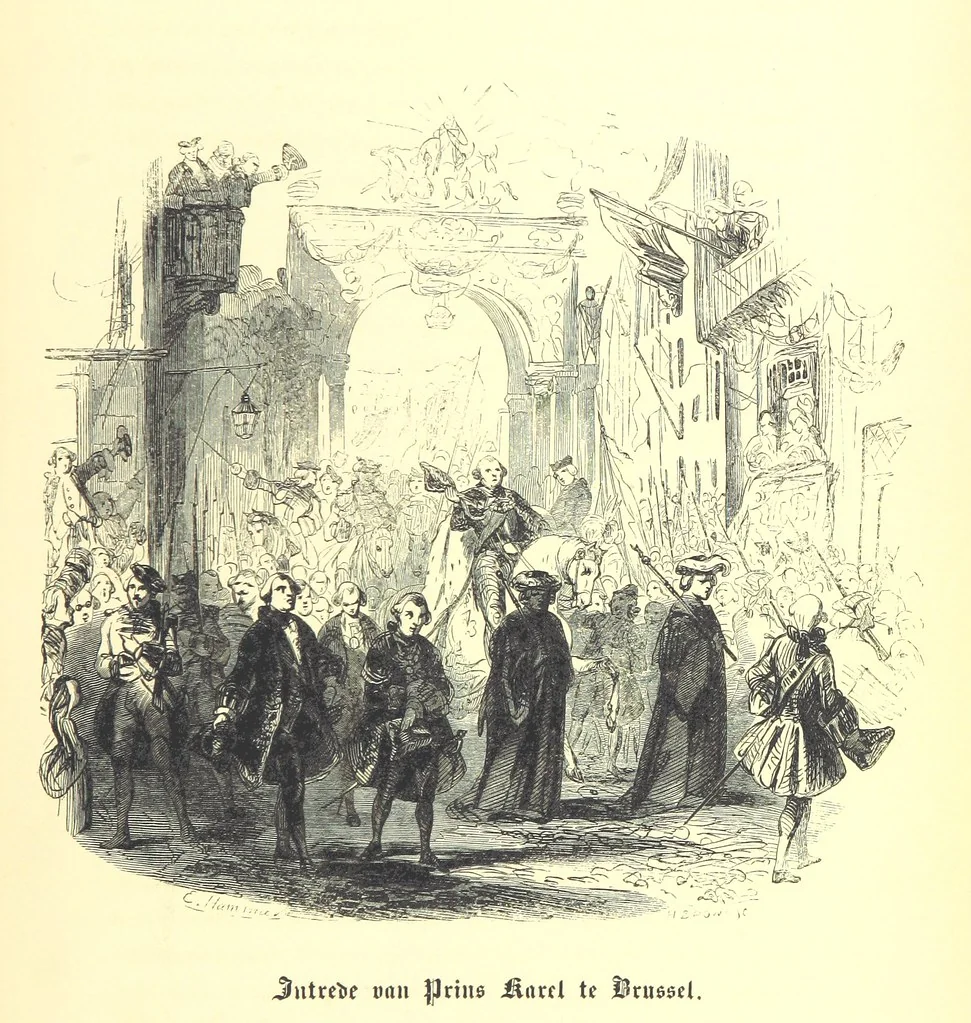 An illustration from Geschiedenis van België ... Versierd met 200 houtsneden, etc, 1845, leaf 563