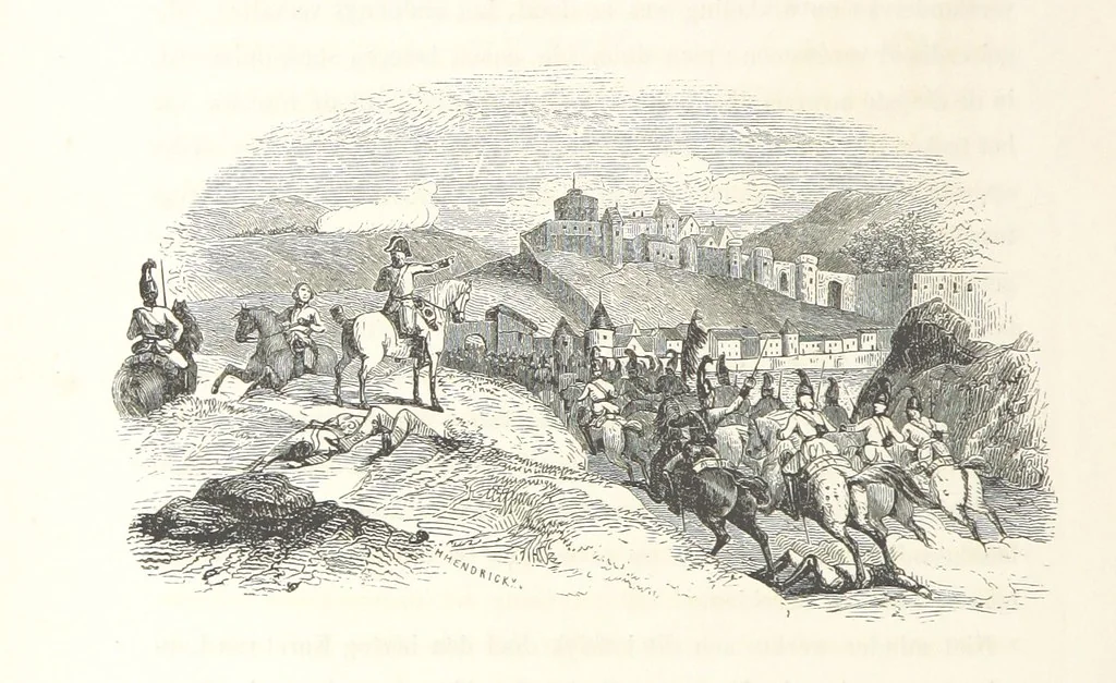 An illustration from Geschiedenis van België ... Versierd met 200 houtsneden, etc, 1845, leaf 566