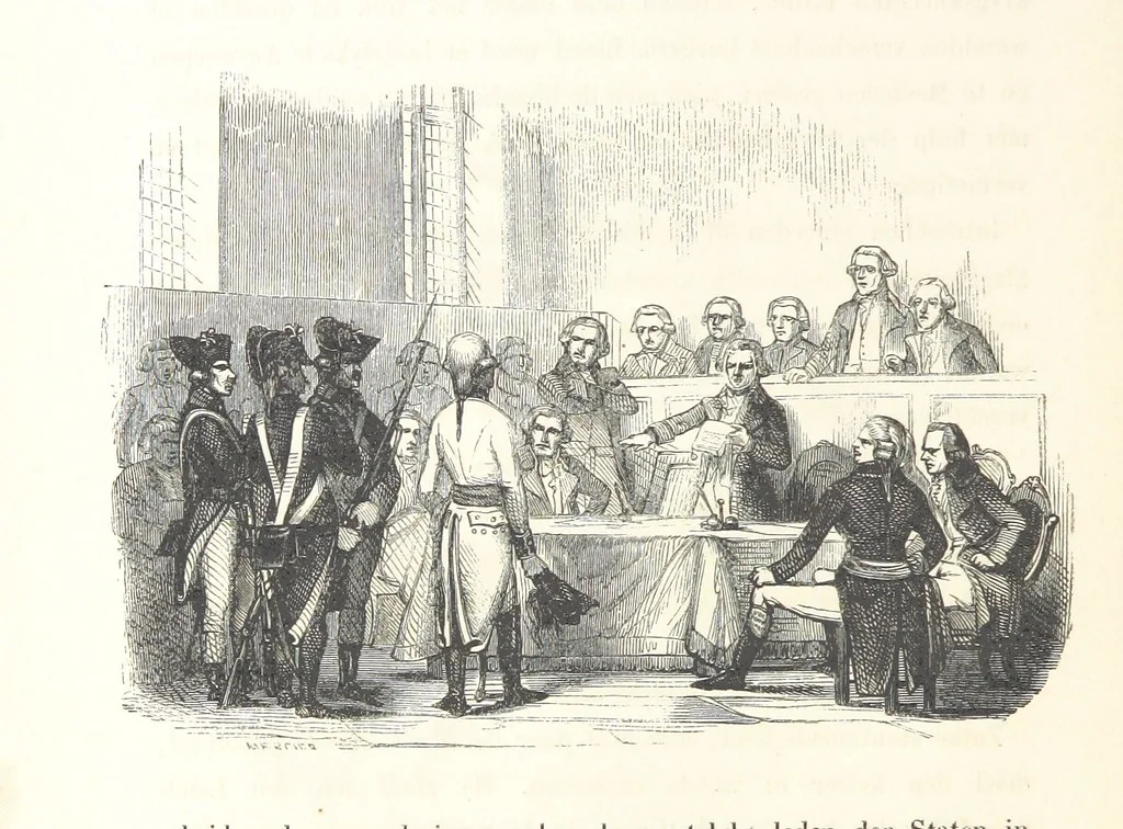 An illustration from Geschiedenis van België ... Versierd met 200 houtsneden, etc, 1845, leaf 574