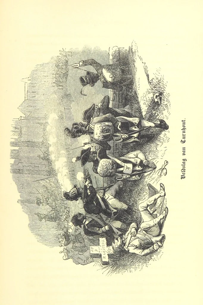 An illustration from Geschiedenis van België ... Versierd met 200 houtsneden, etc, 1845, leaf 579