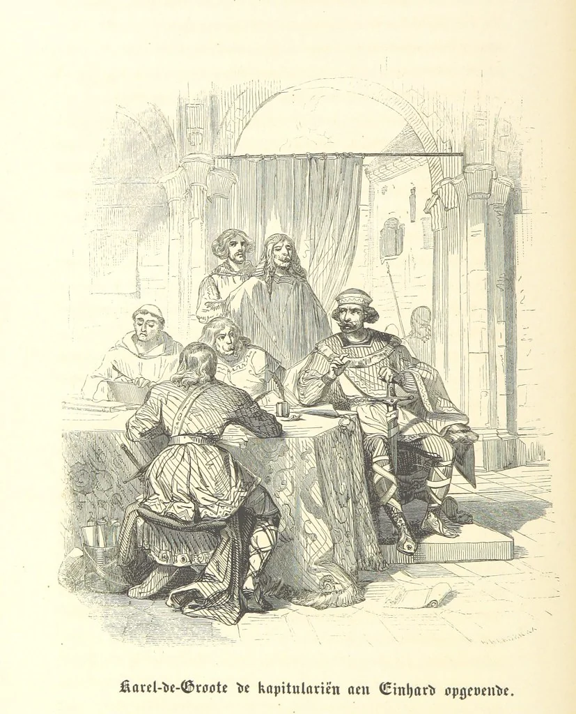 An illustration from Geschiedenis van België ... Versierd met 200 houtsneden, etc, 1845, leaf 60