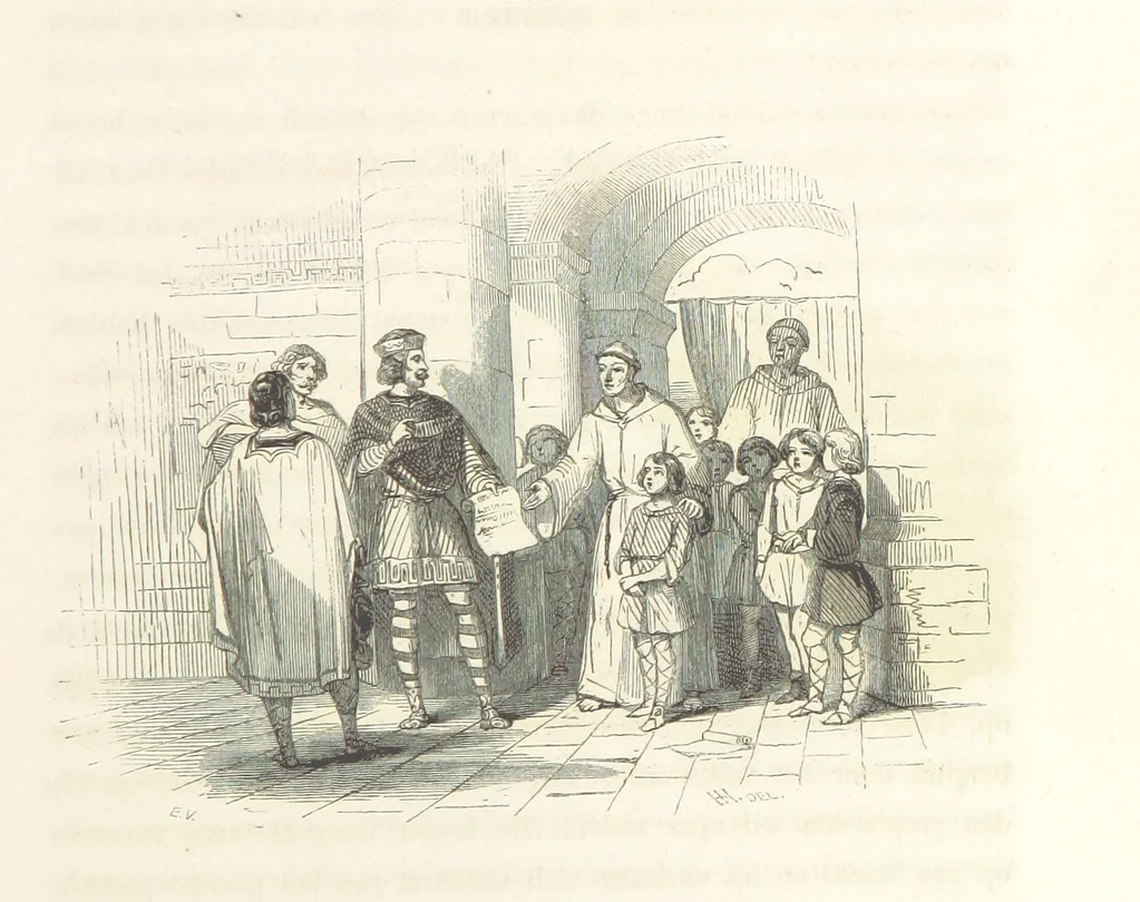 An illustration from Geschiedenis van België ... Versierd met 200 houtsneden, etc, 1845, leaf 63
