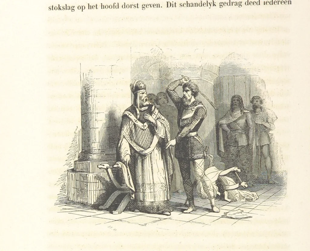 An illustration from Geschiedenis van België ... Versierd met 200 houtsneden, etc, 1845, leaf 78