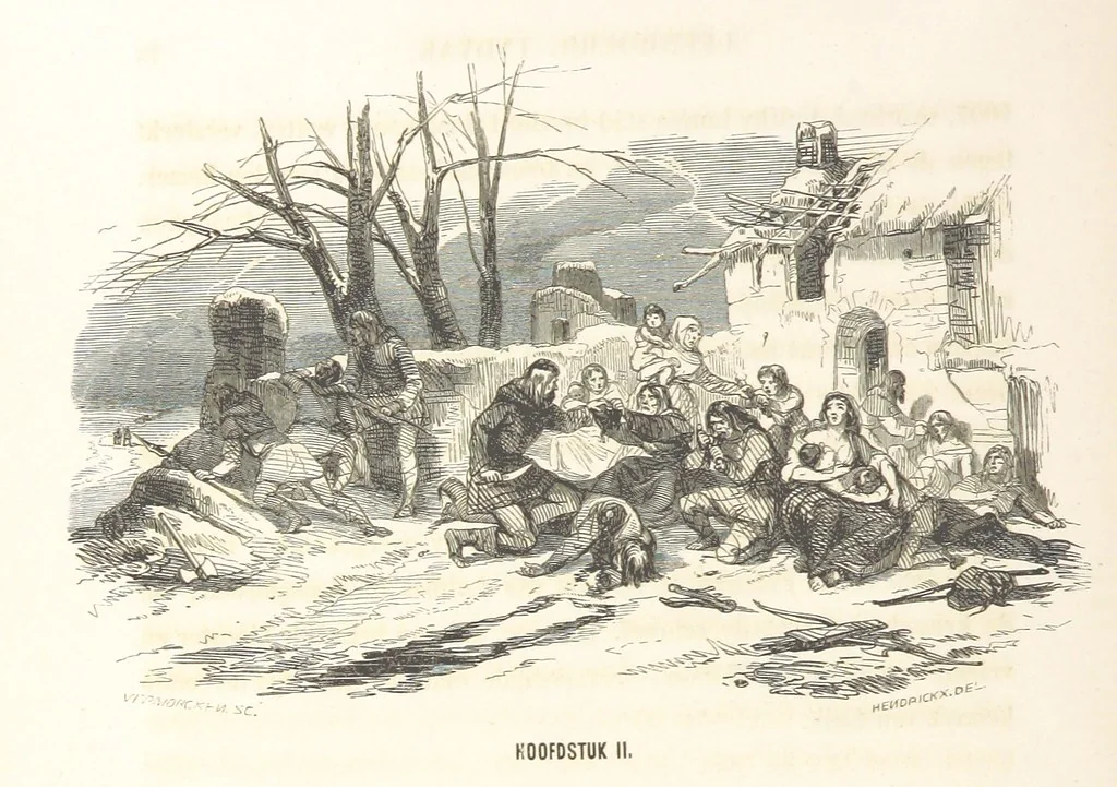 An illustration from Geschiedenis van België ... Versierd met 200 houtsneden, etc, 1845, leaf 96