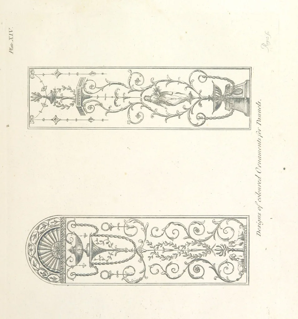 An illustration from The New Builder's Magazine, and Complete Architectural Library, for architects, surveyors, carpenters, etc, 1819, leaf 143