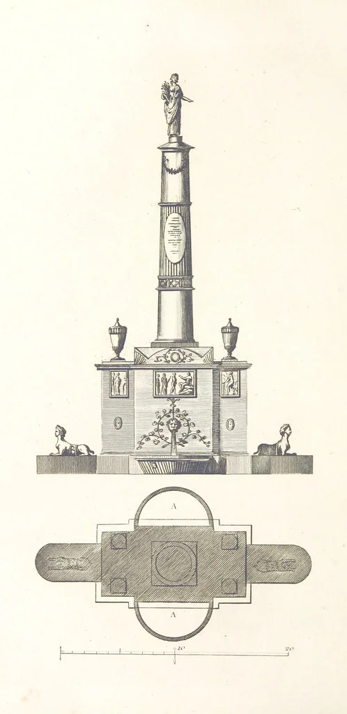 An illustration from The New Builder's Magazine, and Complete Architectural Library, for architects, surveyors, carpenters, etc, 1819, leaf 166