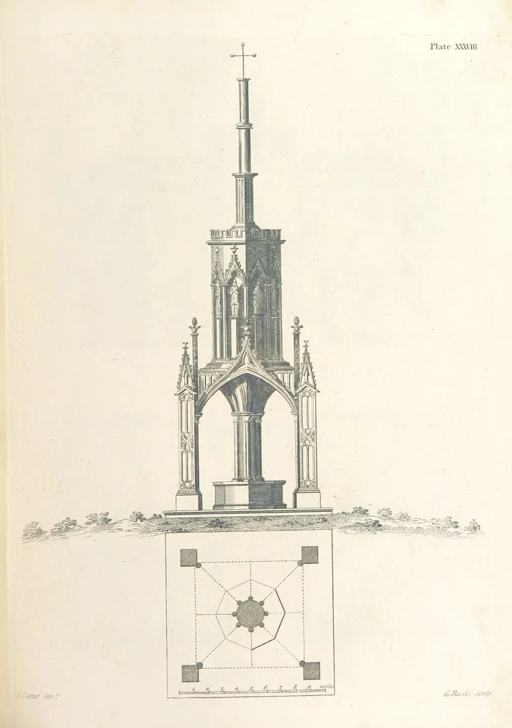 An illustration from The New Builder's Magazine, and Complete Architectural Library, for architects, surveyors, carpenters, etc, 1819, leaf 207