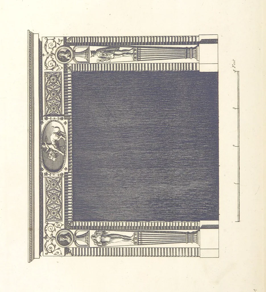 An illustration from The New Builder's Magazine, and Complete Architectural Library, for architects, surveyors, carpenters, etc, 1819, leaf 212