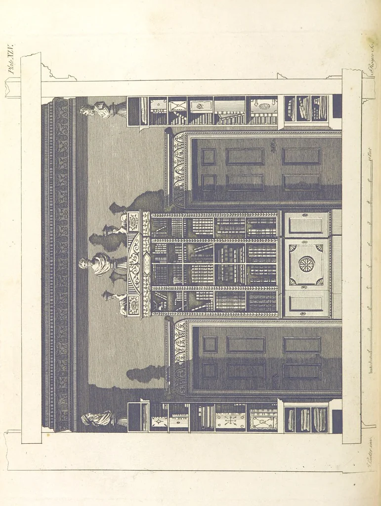 An illustration from The New Builder's Magazine, and Complete Architectural Library, for architects, surveyors, carpenters, etc, 1819, leaf 224