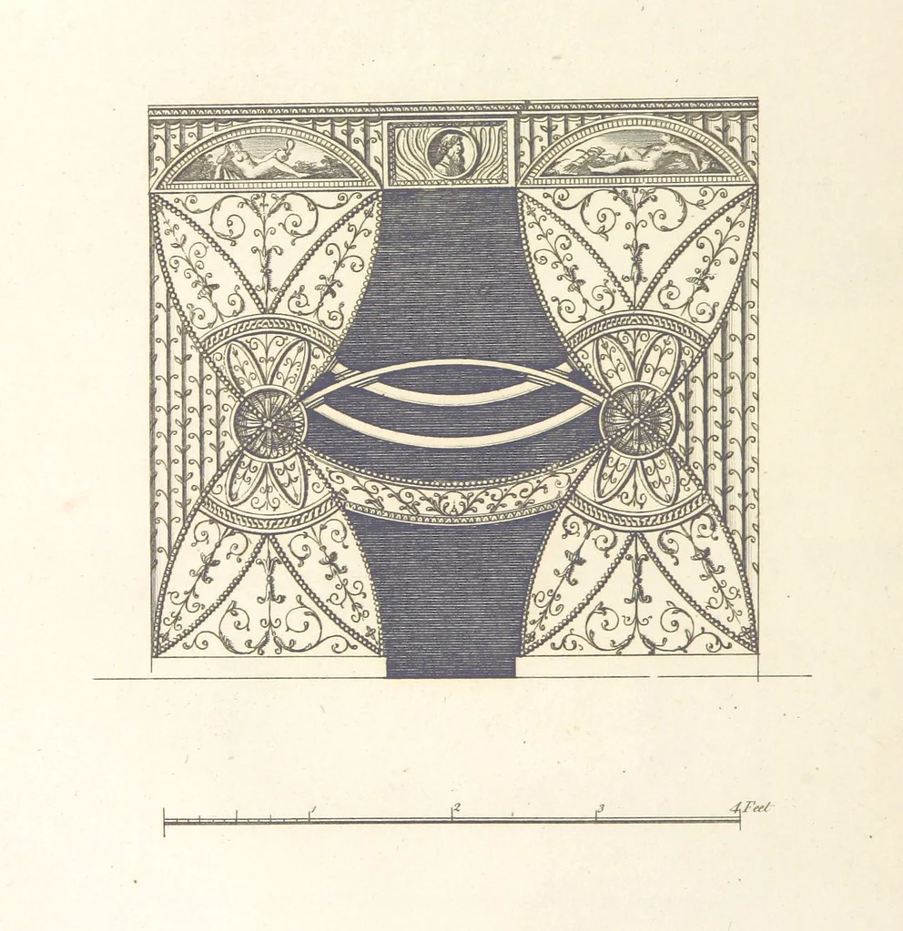 An illustration from The New Builder's Magazine, and Complete Architectural Library, for architects, surveyors, carpenters, etc, 1819, leaf 246