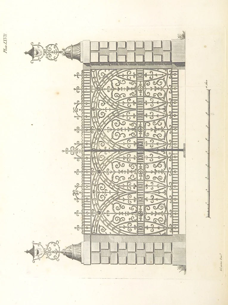 An illustration from The New Builder's Magazine, and Complete Architectural Library, for architects, surveyors, carpenters, etc, 1819, leaf 282