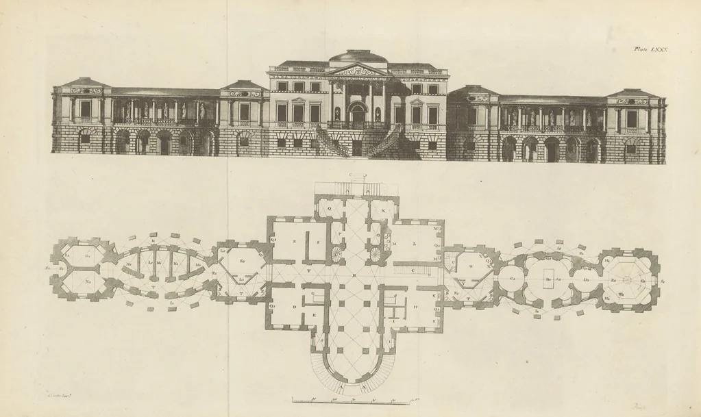 An illustration from The New Builder's Magazine, and Complete Architectural Library, for architects, surveyors, carpenters, etc, 1819, leaf 314