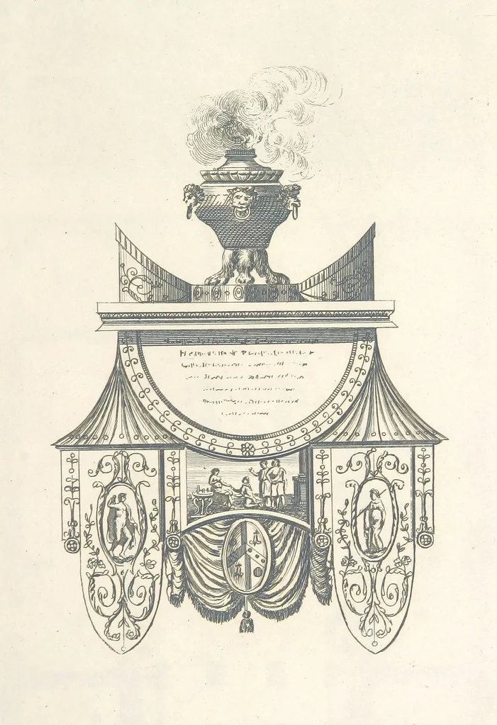 An illustration from The New Builder's Magazine, and Complete Architectural Library, for architects, surveyors, carpenters, etc, 1819, leaf 339