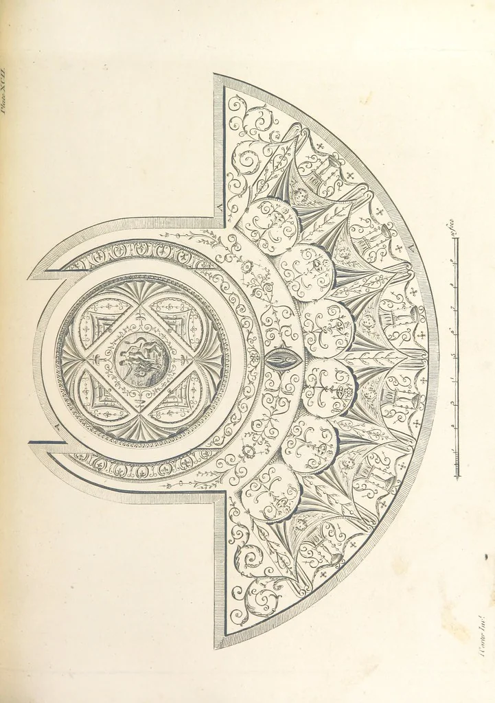 An illustration from The New Builder's Magazine, and Complete Architectural Library, for architects, surveyors, carpenters, etc, 1819, leaf 347