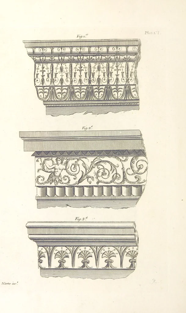 An illustration from The New Builder's Magazine, and Complete Architectural Library, for architects, surveyors, carpenters, etc, 1819, leaf 370