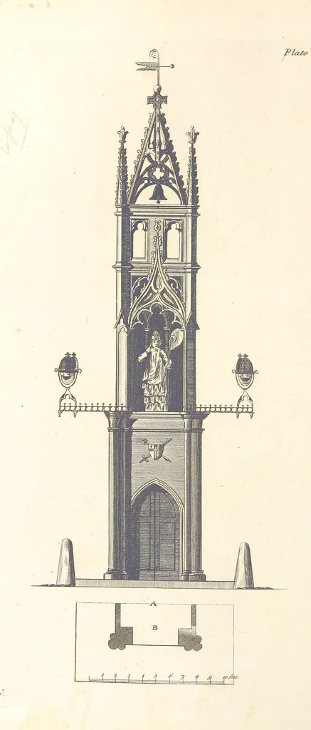 An illustration from The New Builder's Magazine, and Complete Architectural Library, for architects, surveyors, carpenters, etc, 1819, leaf 388