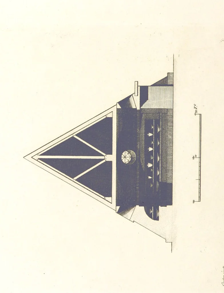An illustration from The New Builder's Magazine, and Complete Architectural Library, for architects, surveyors, carpenters, etc, 1819, leaf 470