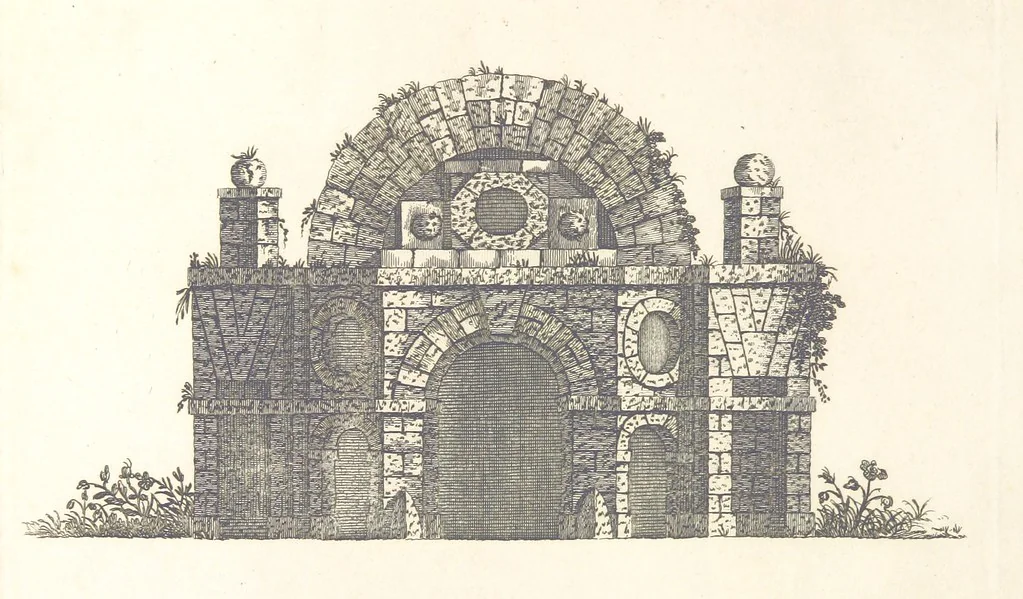 An illustration from The New Builder's Magazine, and Complete Architectural Library, for architects, surveyors, carpenters, etc, 1819, leaf 564