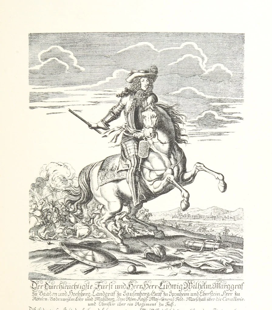 An illustration from Avvisi del cavaliere Federico Cornaro, ambasciatore veneto, circa l'assedio e la presa della fortezza di Buda nell'anno 1686. Con traduzione ungherese ed introduzione storica da Sigismondo Bubics. (Cornaro Frigyes velenczei követ Jelentései, etc.) [With plates, including portraits.] Ital. & Hung, 1891, leaf 127