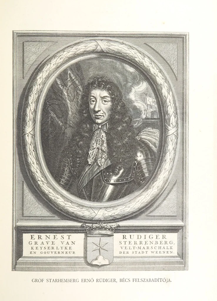 An illustration from Avvisi del cavaliere Federico Cornaro, ambasciatore veneto, circa l'assedio e la presa della fortezza di Buda nell'anno 1686. Con traduzione ungherese ed introduzione storica da Sigismondo Bubics. (Cornaro Frigyes velenczei követ Jelentései, etc.) [With plates, including portraits.] Ital. & Hung, 1891, leaf 183